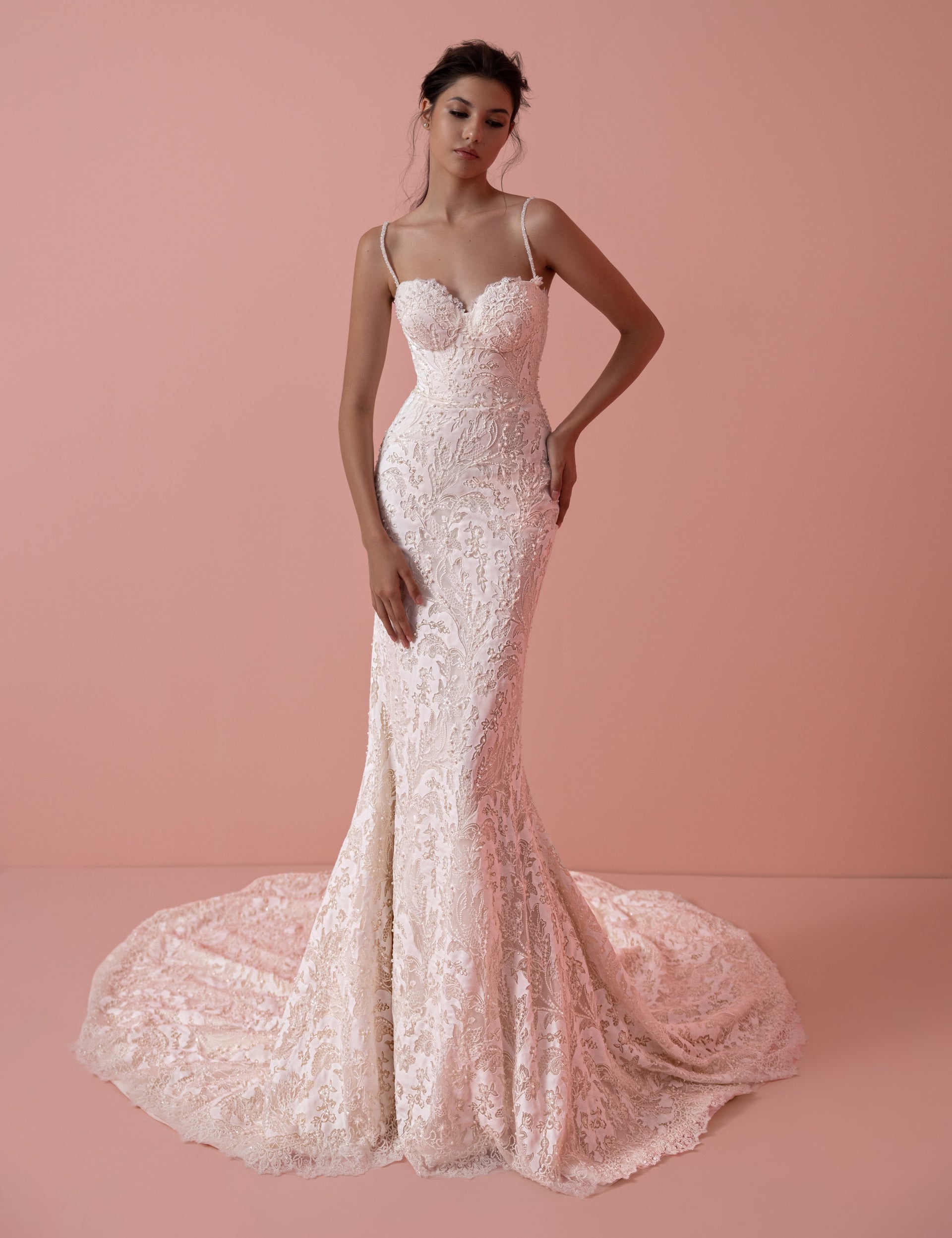 open lace back dress Iris